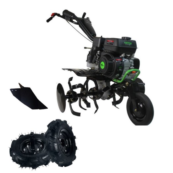 Motobineuse thermique professionnelle Kapotha 208cc 7cv 90cm avec Kit Agricole