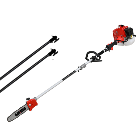 Élagueuse thermique sur perche 62cc 4cv -  PowerGround édition spéciale BLADEMASTER + 2 rallonges
