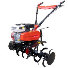 Motobineuse à essence 208cc 7cv 110cm - PowerGround Z.2 avec roues exdemo, machine utilisée pour une démonstration vidéo.