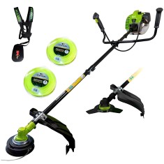 Débroussailleuse Professionnelle à Essence 52cc 2cv Barre Démontable - Kapotha inclut 2 fils de Nylon OFFERTS