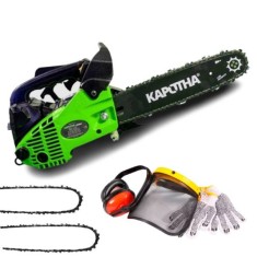 Tronçonneuse élagueuse thermique 25cc 1,3cv 30cm + 2 chaîne extra - Kapotha Ultimate