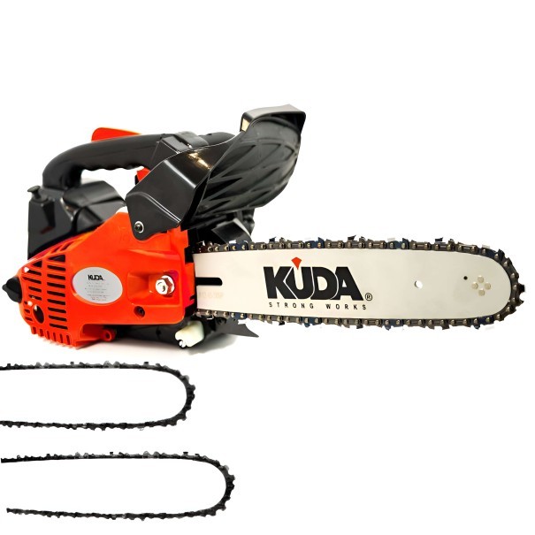 Tronçonneuse d'élagage essence 25cc 1,3cv 30cm - Kuda CN-25 + 2 chaîne supplémentaire