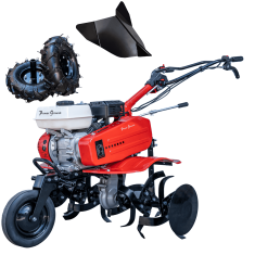 Motobineuse thermique OHV 208cc 7cv 90cm + Kit agricole - Powerground 700 édition spéciale BLADEMASTER