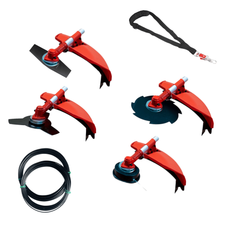 Débroussailleuse thermique 4 en 1 65cc 4,9cv – BLADEMASTER avec 20 mètres de fil nylon OFFERTS