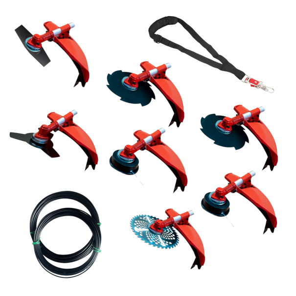 Débroussailleuse thermique 7 en 1 65cc 4,9cv – BLADEMASTER avec 20 mètres de fil nylon OFFERTS