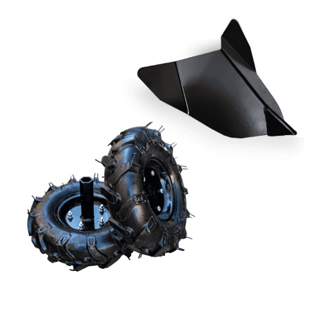 Démarrage Électrique Motobineuse Essence OHV 208cc 7–7,5CV 90cm + Kit Agricole – Black Edition