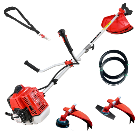 Cdiscount Débroussailleuse Thermique 3 en 1 65cc 4,9cv - BLADEMASTER + 20 mètres de Fil en Nylon OFFERT