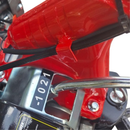 Motobineuse thermique OHV 208cc 7cv 90cm + Kit agricole - Powerground 700 édition spéciale BLACK EDITION